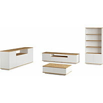 Huonekalusetti Linento Furniture FR19-AW mänty/valkoinen
