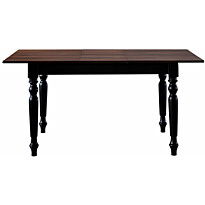 Jatkettava ruokapöytä Linento Furniture Albero14, 120/160x80cm, ruskea/valkoinen
