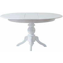 Jatkettava ruokapöytä Linento Furniture, Ø118cm, valkoinen