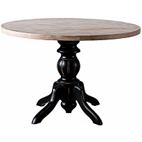 Ruokapöytä Linento Furniture Albero32, Ø115cm, musta/ruskea