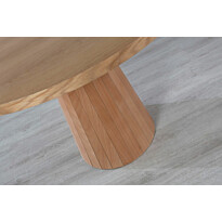 Ruokapöytä Linento Furniture Albero147, Ø100cm, ruskea