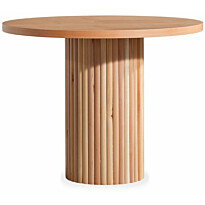 Ruokapöytä Linento Furniture Lova, Ø100cm, ruskea