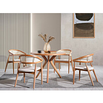 Ruokapöytä Linento Furniture Vegas, Ø100cm, ruskea