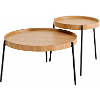 Sohvapöytä Linento Furniture Ronda 2-osainen natural