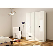 Vaatekaappi Linento Furniture Rb-156, 120x180cm, mattavalkoinen