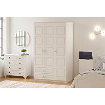 Vaatekaappi Linento Furniture Rb-002, 105x180cm, mattavalkoinen