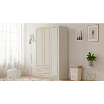 Vaatekaappi Linento Furniture Rb-077, 105x210cm, mattavalkoinen