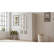 Vaatekaappi Linento Furniture Rb-110, 105x184cm, mattavalkoinen