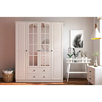 Vaatekaappi Linento Furniture Rb-013, 140x210cm, mattavalkoinen