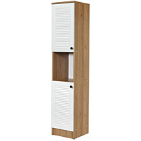 Kaappi Linento Furniture Tuval 078 tammi/valkoinen