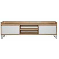 TV-taso Linento Furniture Tuval 045 tammi/valkoinen