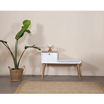 Penkki Linento Furniture Bohem, leveys 150cm, ruskea/valkoinen