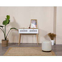 Lipasto Linento Furniture Calvin, 95x100cm, ruskea/valkoinen