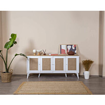 Senkki Linento Furniture Mount, 180x80cm, ruskea/valkoinen