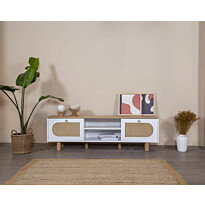 TV-taso Linento Furniture Bohem, leveys 180cm, ruskea/valkoinen