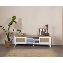 TV-taso Linento Furniture Mount, leveys 180cm, ruskea/valkoinen