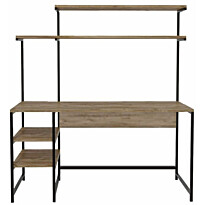 Työpöytä Linento Furniture Brugge L248 tammi/musta