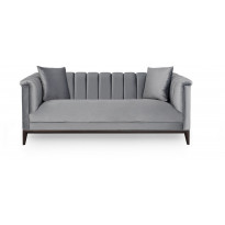Sohva Linento Furniture Pera, 2-istuttava, harmaa