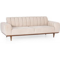 Sohva Linento Furniture Ivory, 3-istuttava, luonnonvalkoinen
