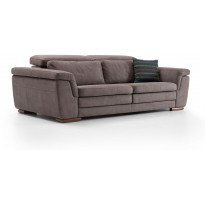 Sohva Linento Furniture Mardini, 3-istuttava, ruskeanharmaa