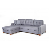 Vuodesohva divaanilla Linento Furniture Madrid, 4-istuttava, harmaa