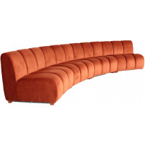 Sohva Linento Furniture Carmine, 5-istuttava, oranssi
