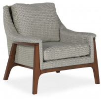 Nojatuoli Linento Furniture Wood, beigenharmaa
