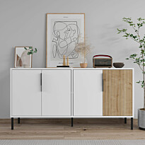 Senkki Linento Furniture Callia, 150x75cm, valkoinen/ruskea