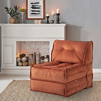 Vuodetuoli Linento Furniture Mocca, tiilenpunainen