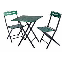 Parvekesetti Linento Garden Bistro Set 6, vihreä