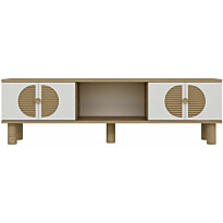 TV-taso Linento Furniture Inci Bohem, 150cm, valkoinen/ruskea