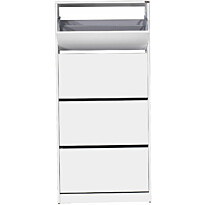 Kenkäkaappi Linento Furniture SHC-540-BB-1 valkoinen