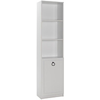 Kirjahylly Linento Furniture KTP-1310-BB-1, leveys 45cm, korkeus 185cm, valkoinen