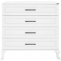 Lipasto Linento Furniture SFN-1004-DD-1, leveys 90cm, korkeus 89cm, valkoinen