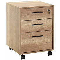 Laatikosto Linento Furniture NKS-530-TT-1, lukollisella laatikolla, ruskea