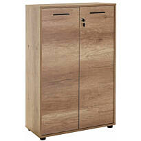 Lukollinen kaappi Linento Furniture NKT-533-TT-1, leveys 72cm, korkeus 110cm, ruskea