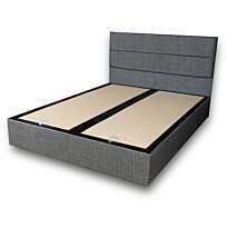 Parisänky Linento Furniture Silver Grey harmaa, ilman patjaa, eri kokoja