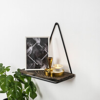 Seinähylly Linento Furniture Begonia, 27x15cm, tummanruskea