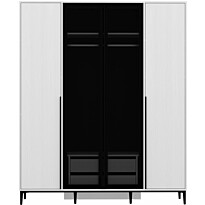 Vaatekaappi Linento Furniture Elevate 180cm, valkoinen