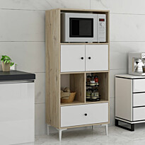 Aamiaiskaappi Linento Furniture Orya 8880 valkoinen/ruskea