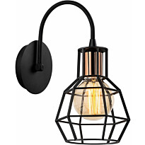 Seinävalaisin Linento Lighting Kapadokya, Ø17cm, E27, musta