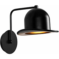 Seinävalaisin Linento Lighting Fötr Sivani, Ø19cm, E27, musta