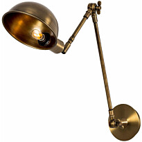 Seinävalaisin Linento Lighting Sivani, Ø15cm, E27, suunnattava, antiikkimessinki