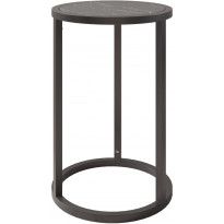 Apupöytä Linento Furniture Tambur, 35cm, musta