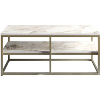 Sohvapöytä Linento Furniture Forteaus, kulta/valkoinen