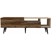 TV-taso Linento Furniture Alba Light pähkinä/beige