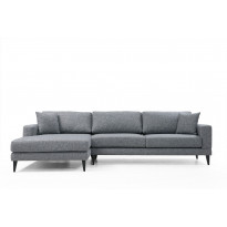 Divaanisohva Linento Furniture Nordic, vasen, harmaa