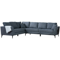 Kulmasohva Linento Furniture Tempo, vasen, harmaa