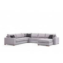 Kulmasohva Linento Furniture Lena, vaaleanharmaa
