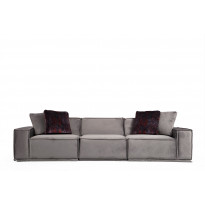Sohva Linento Furniture Lego, 3-istuttava, harmaa